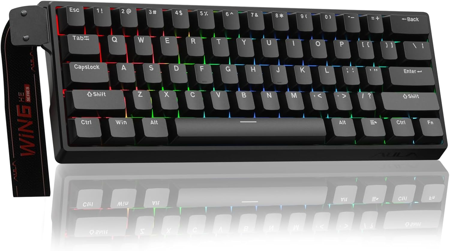 WIN60 HE 60% Mechanical Gaming Keyboard - Hot Swappable, RGB, Compact Design