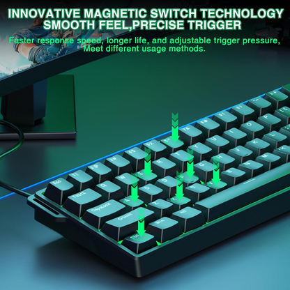 WIN60 HE 60% Mechanical Gaming Keyboard - Hot Swappable, RGB, Compact Design