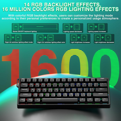 WIN60 HE 60% Mechanical Gaming Keyboard - Hot Swappable, RGB, Compact Design