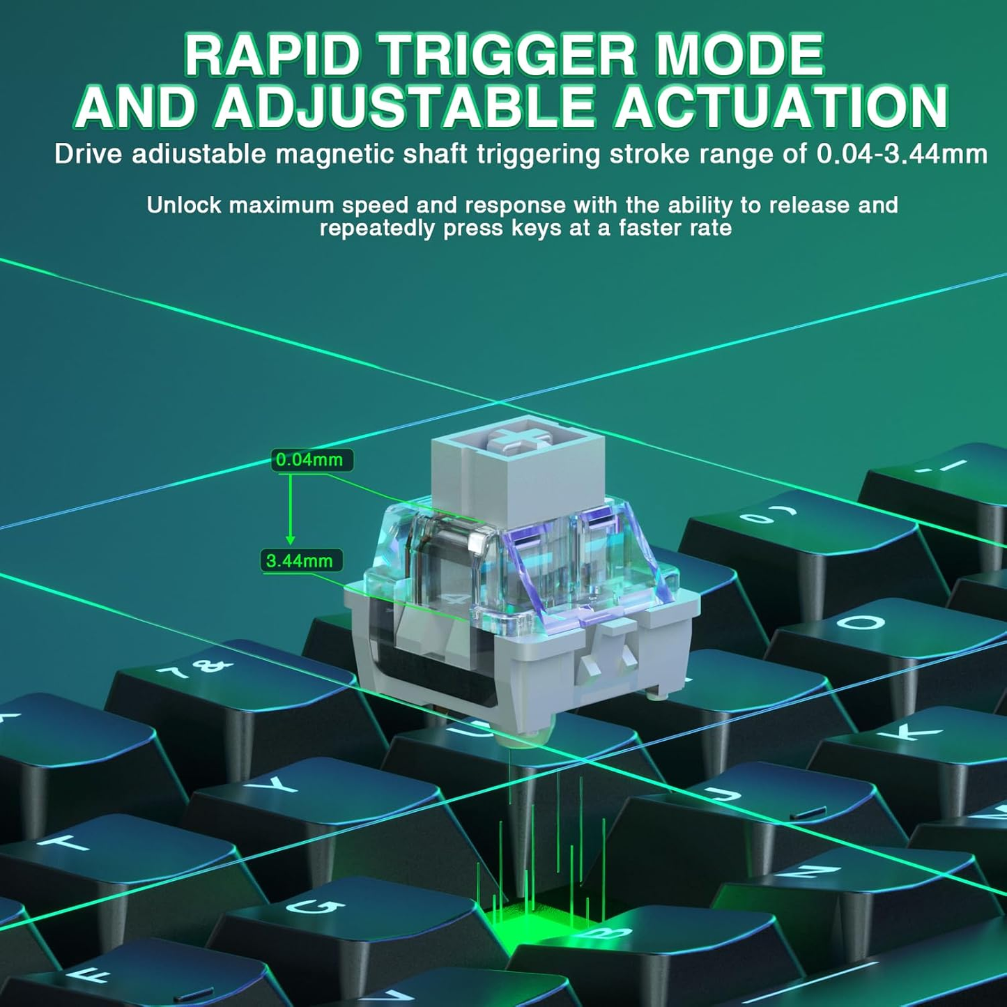 WIN60 HE 60% Mechanical Gaming Keyboard - Hot Swappable, RGB, Compact Design